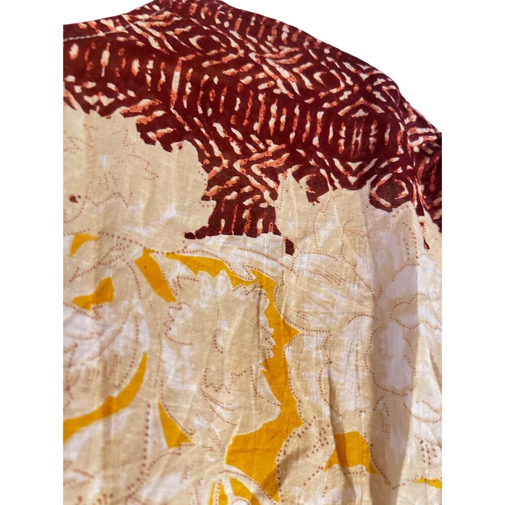 Free People Tiered Mini Dress in Yellow, Cream, Maroon, Black - Picture 3 of 7